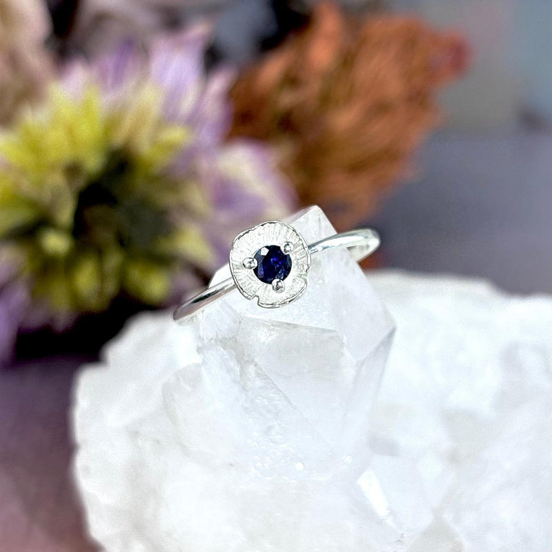 Gemstone Flower Ring