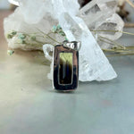 Smokey Lemon Quartz with Phantom inclusions Rectangle Ornate Pendants