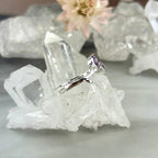 Amethyst Two Stone Silver Ring