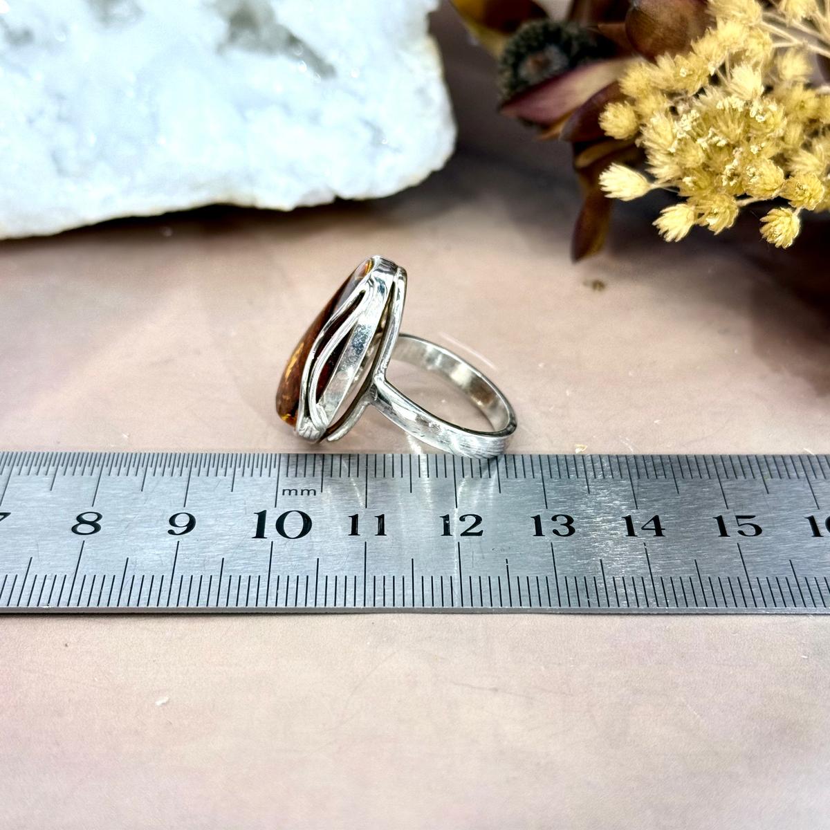 Sterling Silver Cognac Amber Jewellery