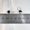 Petite Garnet Drop Earrings