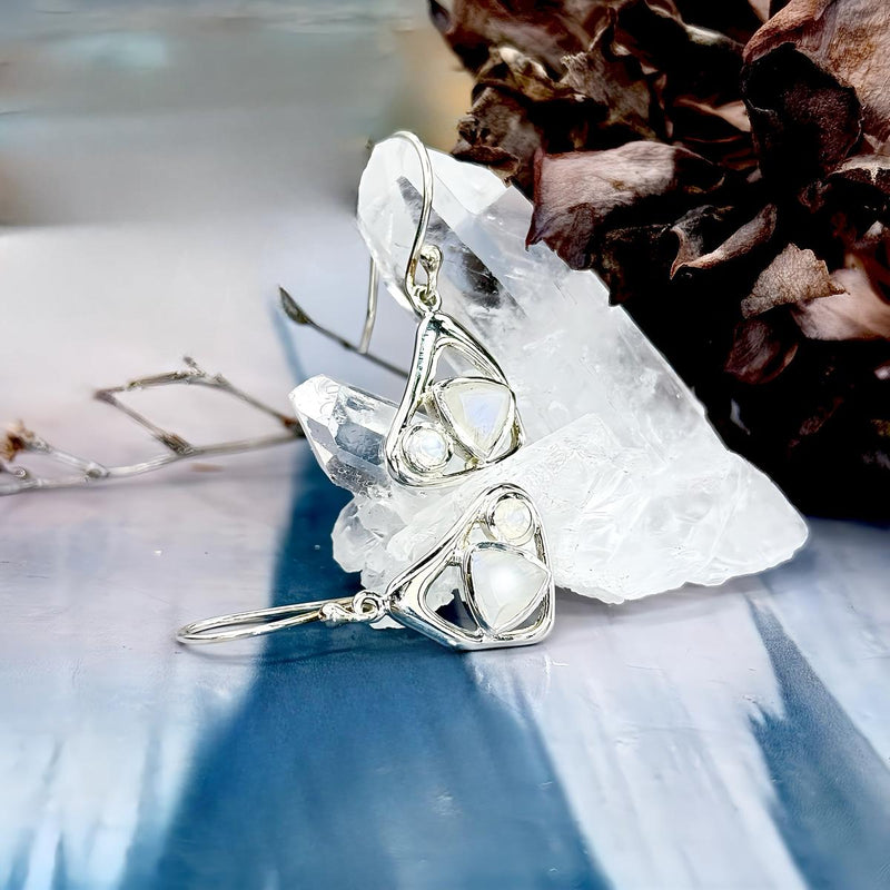 Unique Moonstone Earrings