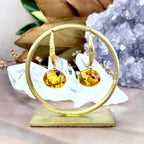 Natural Amber Drop Earrings