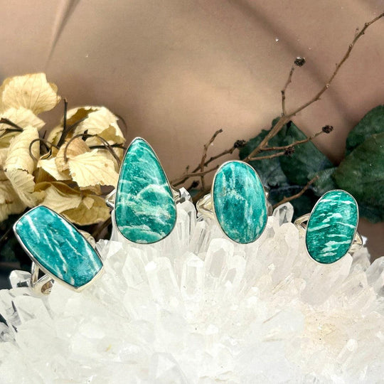 Amazonite Assorted Shape Rings