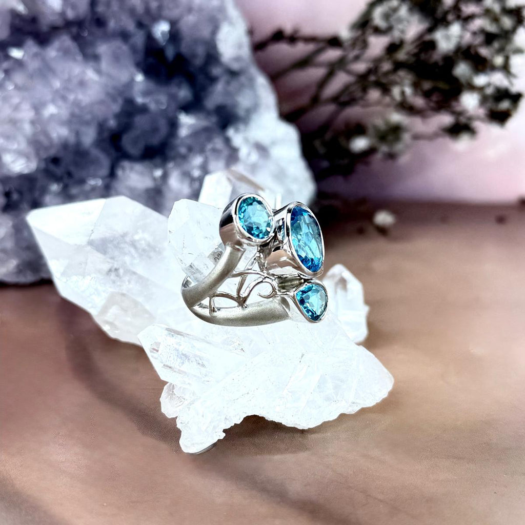 Bright Blue Gemstone Ring