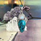 Triple Crystal Sterling Silver Pendant