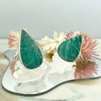 Amazonite Teardrop Shape Ring