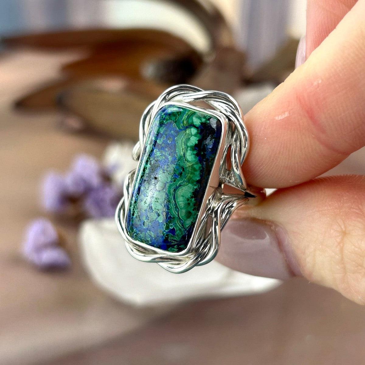 Ornate Mixed Crystal Ring