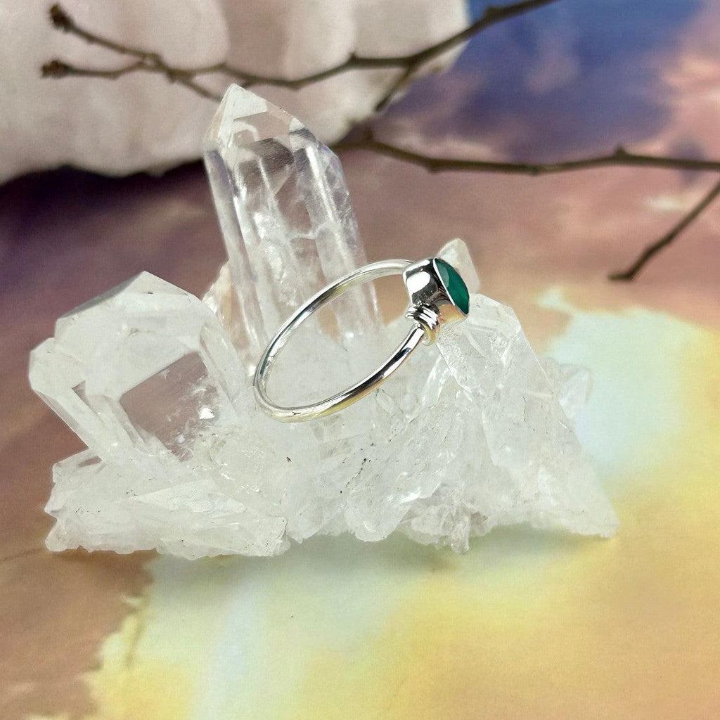 Green Onyx Stacking Ring