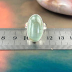 Elongated Oval Aquamarine Ring
