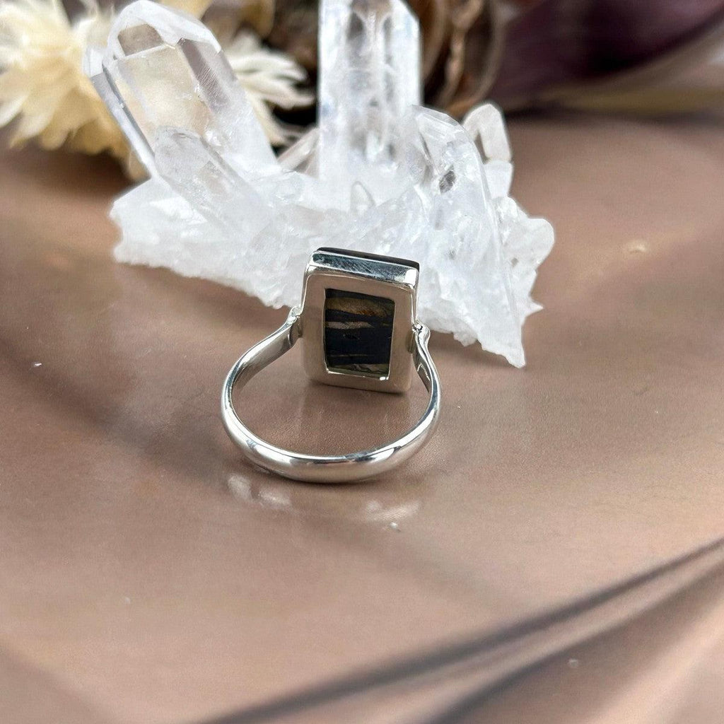 Metallic Crystal Ring