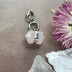 Rose Quartz Crystal Wand Pendant