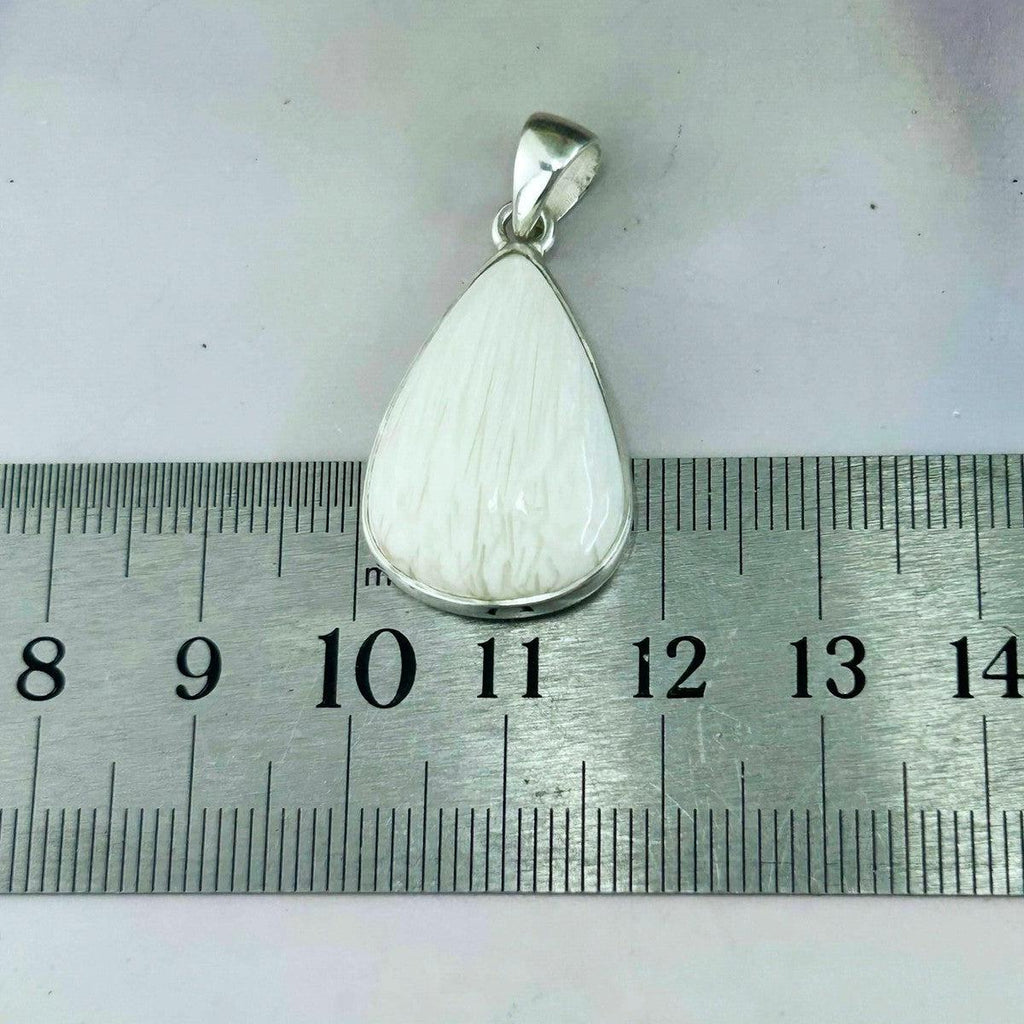 White Stone Sterling Silver Pendant