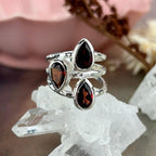 Red Gemstone Sterling Silver Ring
