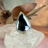 Metallic Silver Crystal Ring