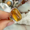 Citrine Rectangle Sterling Silver Ring