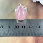 Pink Crystal Sterling Silver Ring