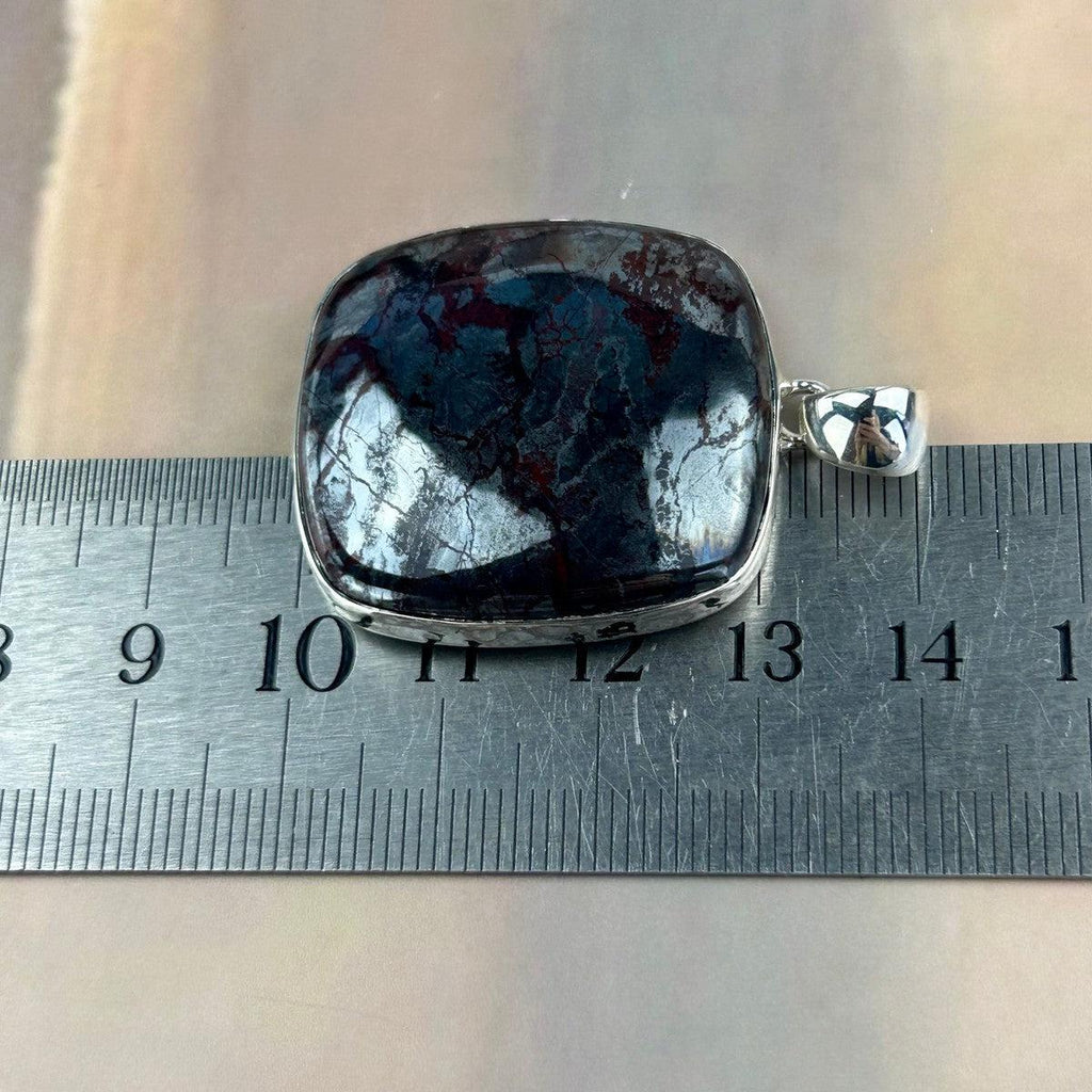 Grey And Black Stone Pendant