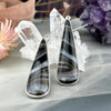 Long Agate Drop Earrings