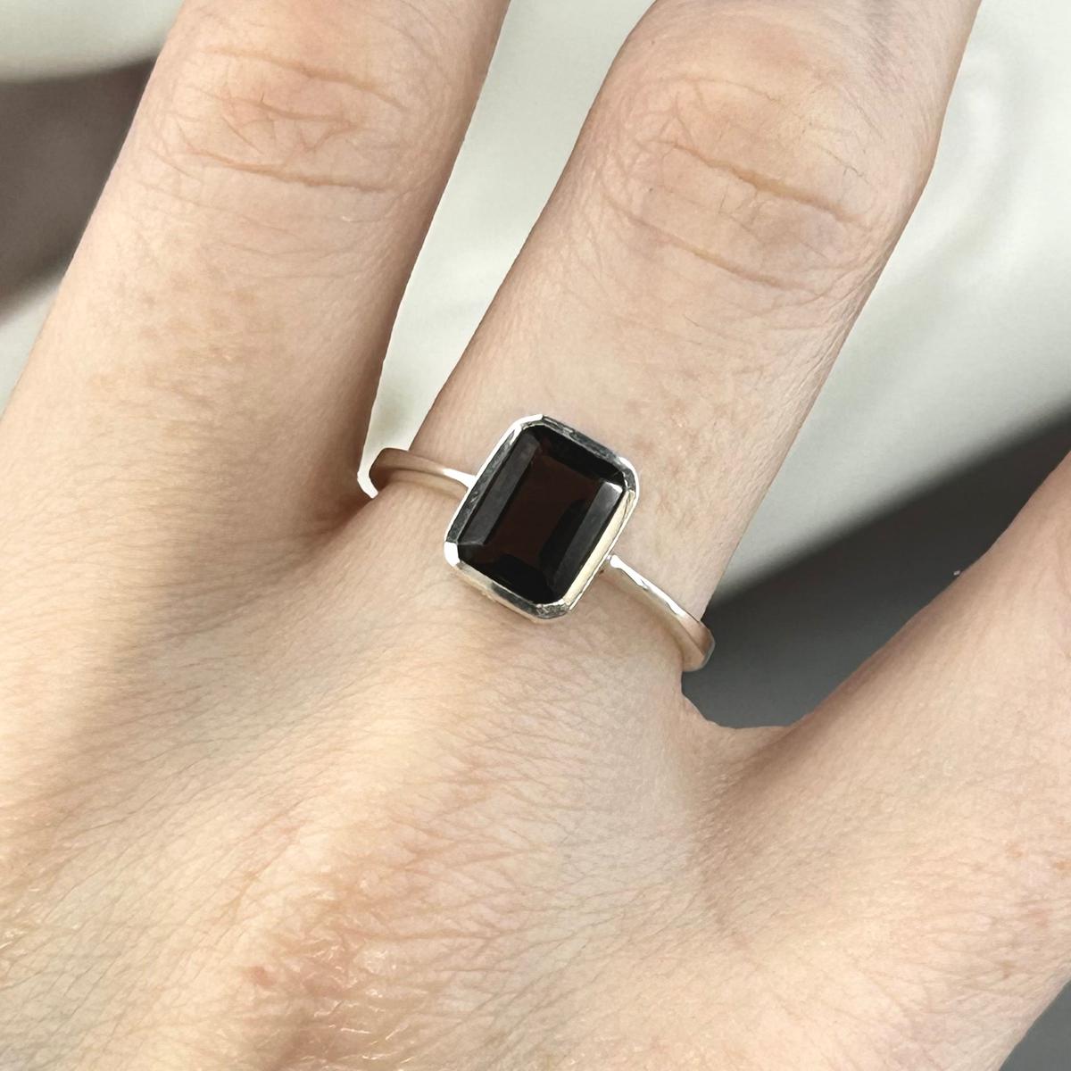 Assorted Gemstone Emerald Cut Ring