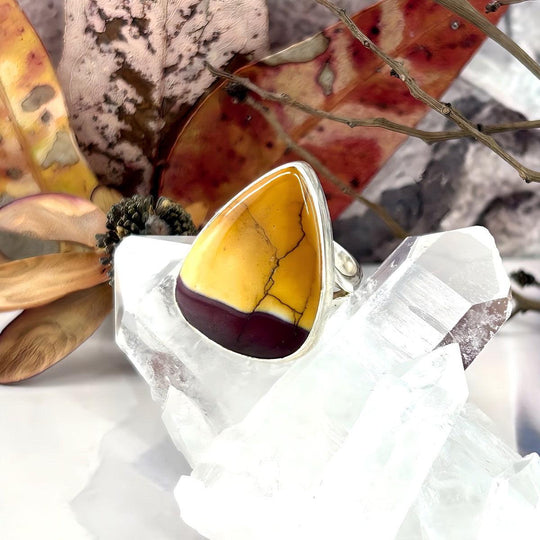 Mookaite Teardrop Ring