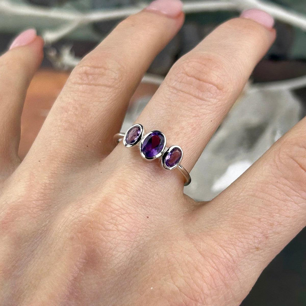 Stackable Amethyst Ring