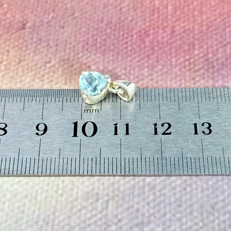 Petite Aquamarine Gemstone Pendant