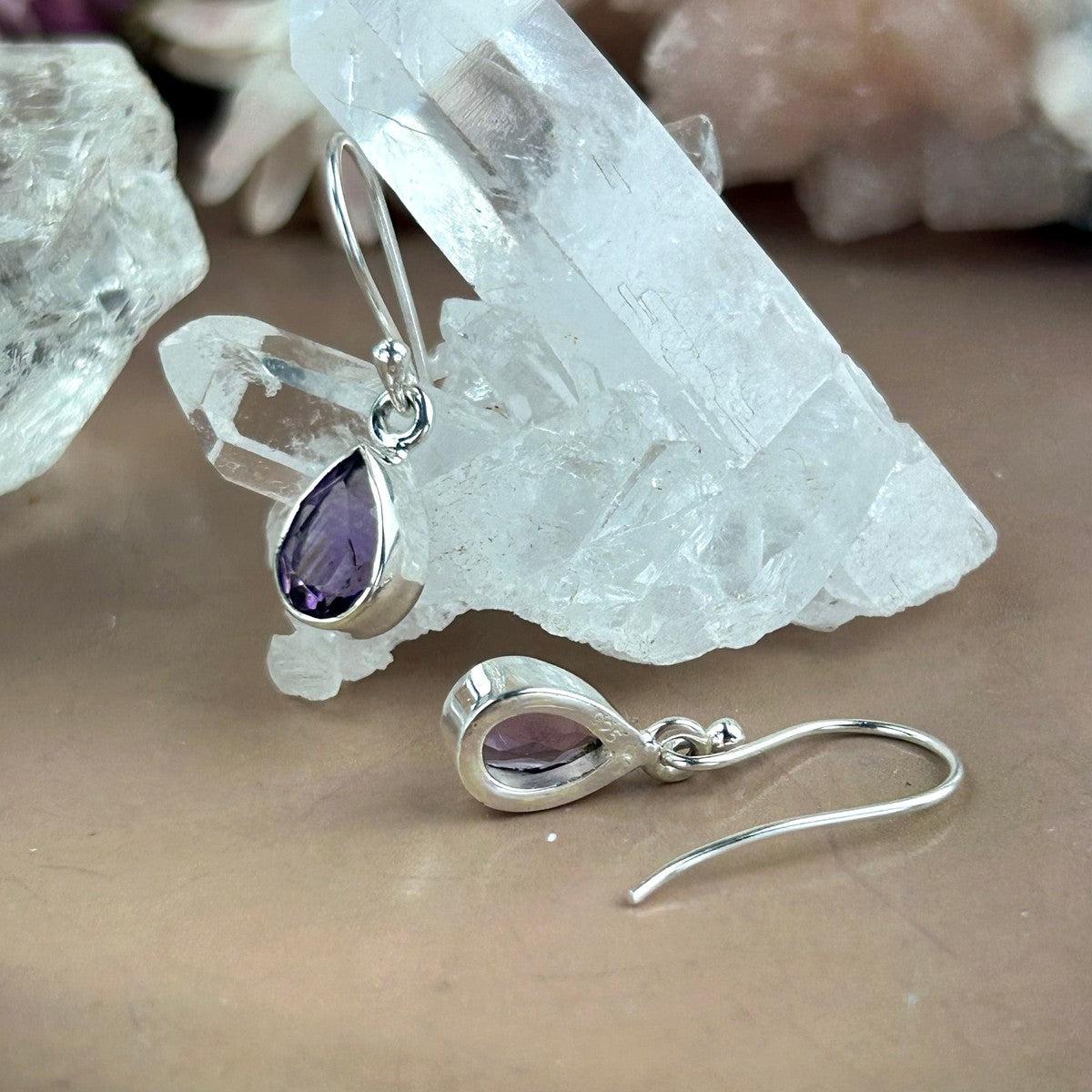 Sterling Silver Amethyst Earrings