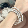 White Stone Beaded Bracelet