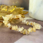 Real Citrine Bead Bracelet