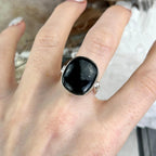 Black Stone Sterling Silver Ring