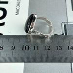 Shiny Black Crystal Ring