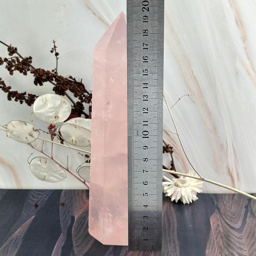 Pink Quartz Crystal Point