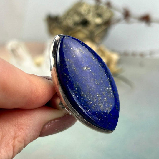 Lapis Lazuli Marquise Large Ring