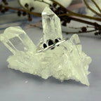 Three Stone Onyx Ring