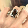 Modern Smoky Quartz Ring