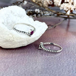 Ruby Sterling Silver Ring