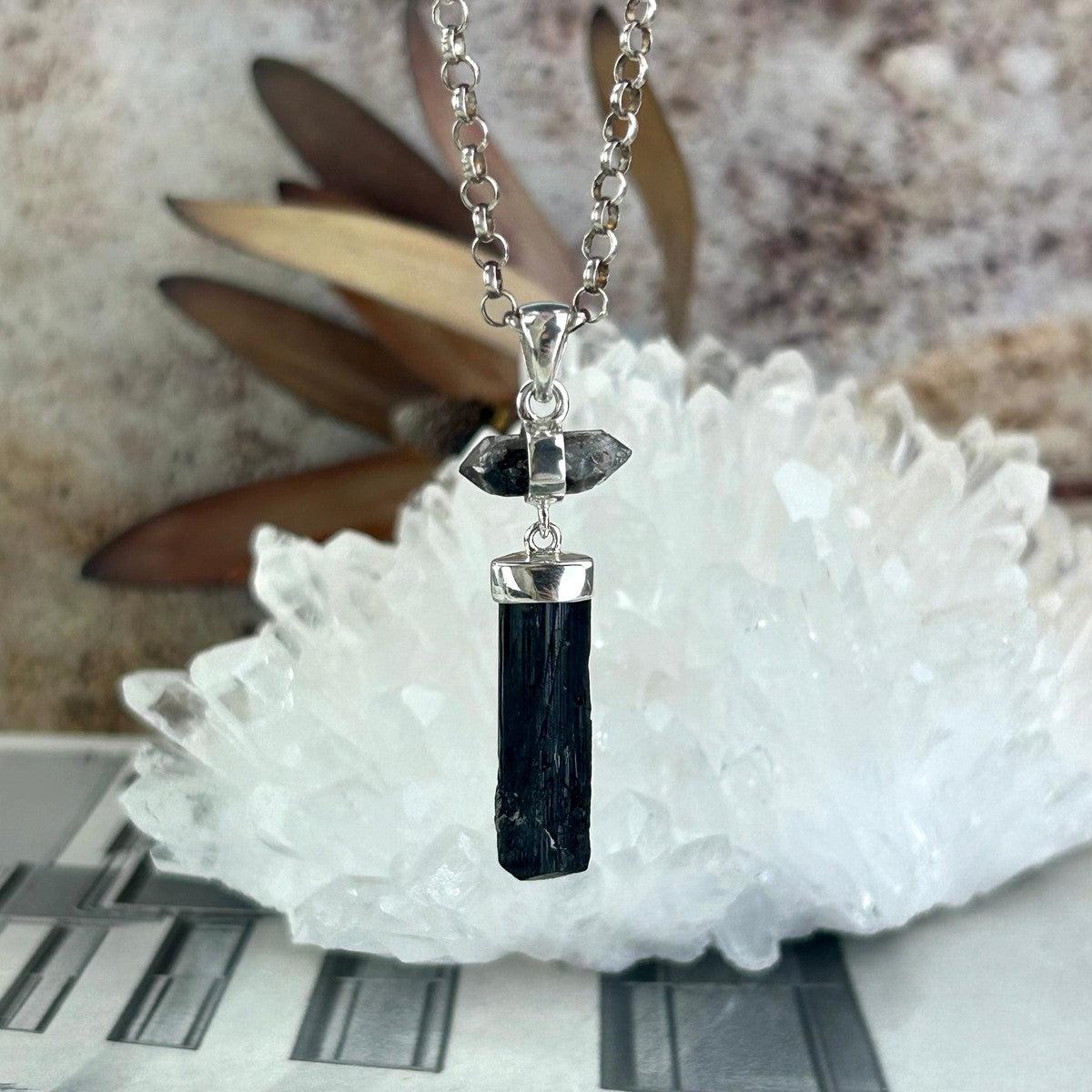 Herkimer Diamond Crystal Pendant