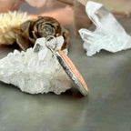 Oval Pink Crystal Pendant