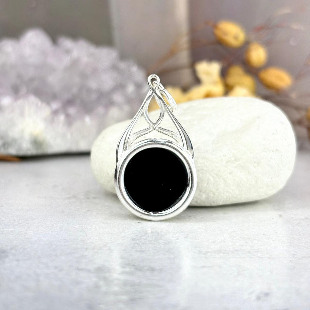 Sterling Silver Green Amber Pendant