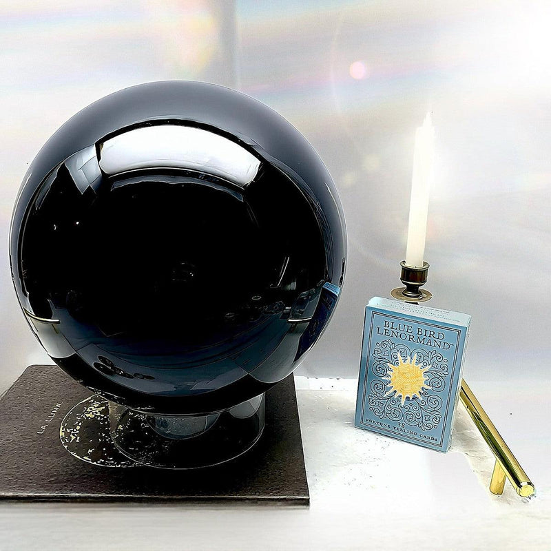 High Grade Black Crystal Ball