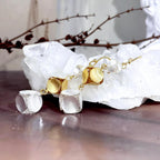 Contemporary Gold And Silver Earrings