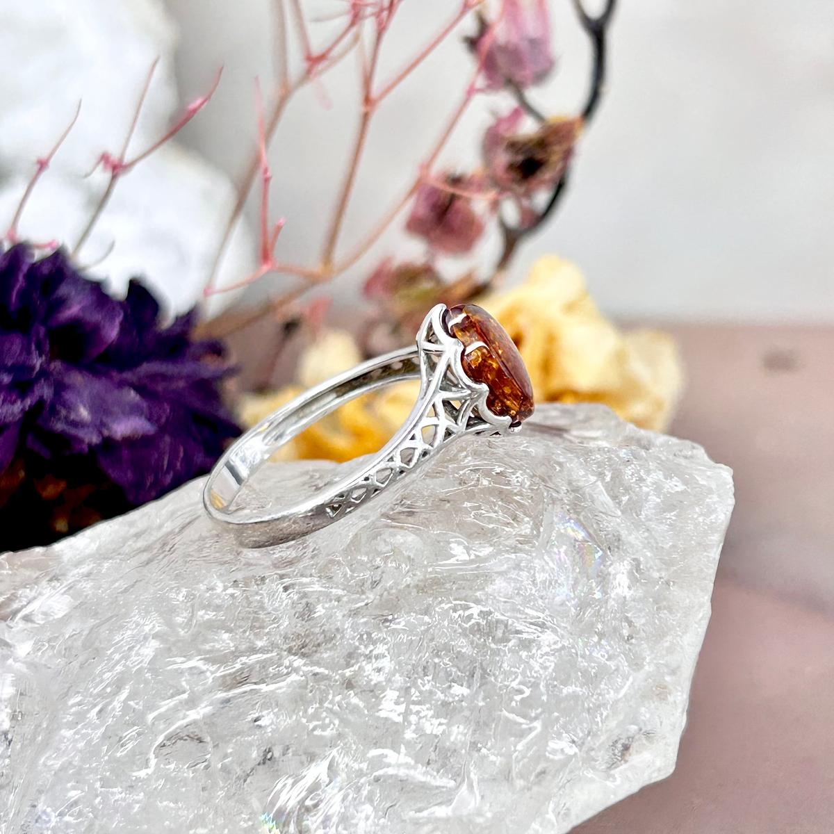 Antique Design Amber Ring