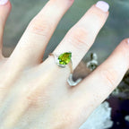 Assorted Gemstone Teardrop Cut Wave Ring