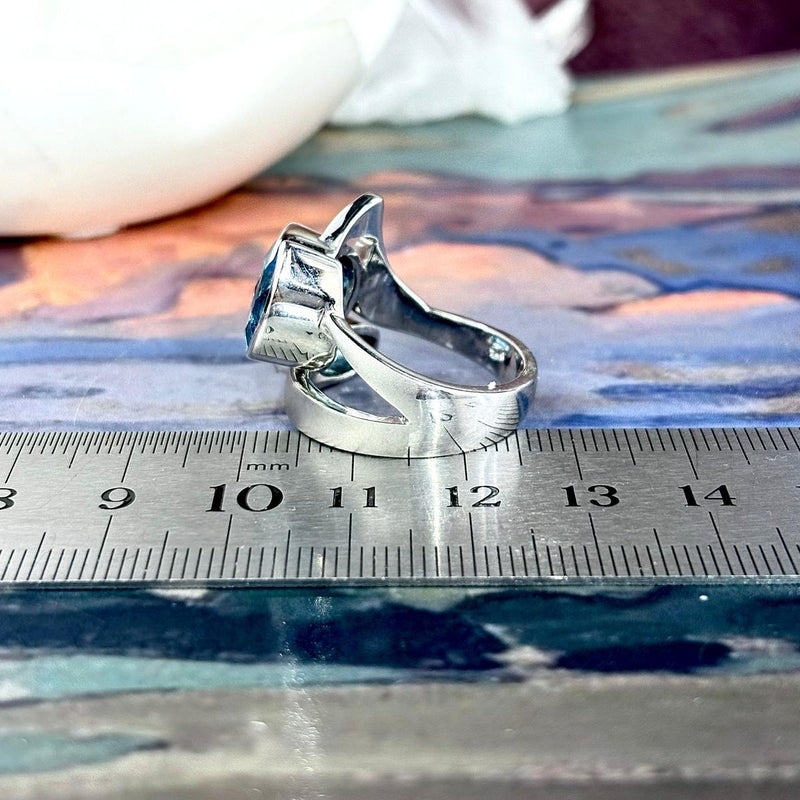 Bright Blue Gemstone Ring