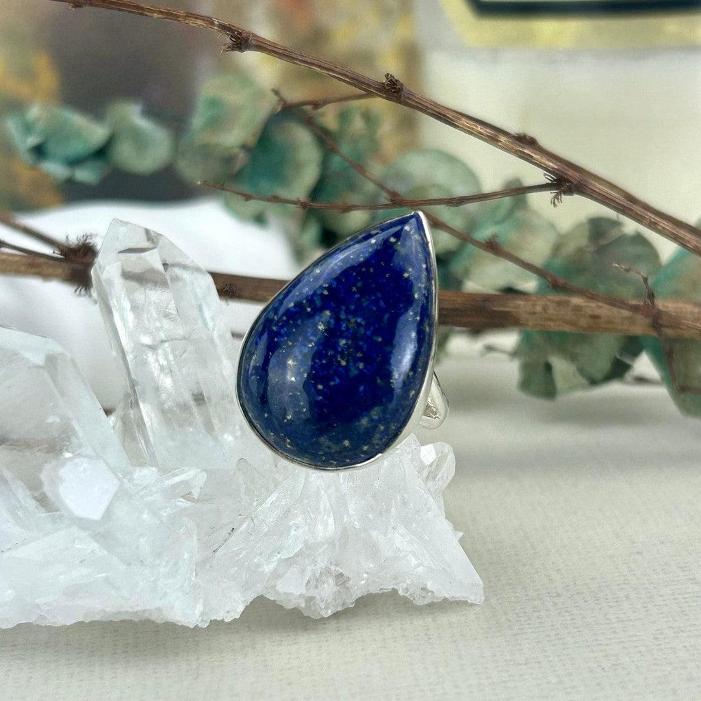 Crystal With Gold Fleck Ring