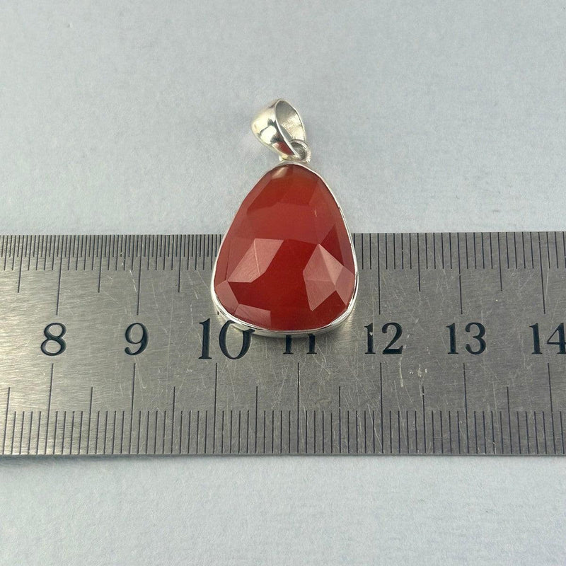 Orangey Red Stone Pendant