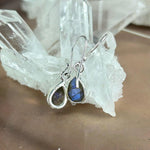 Dainty Labradorite Pear Cut Earrings