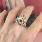 Mixed Stone Cut Citrine Ring