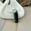 Black Tourmaline Raw Pendant